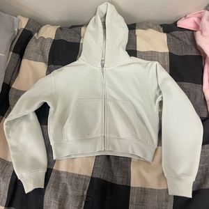 NWOT Aritzia TNA Cozy Fleece Boyfriend Boxy Zip Up Hoodie